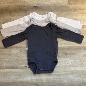 H&M 6-9m neutral organic onesie bundle